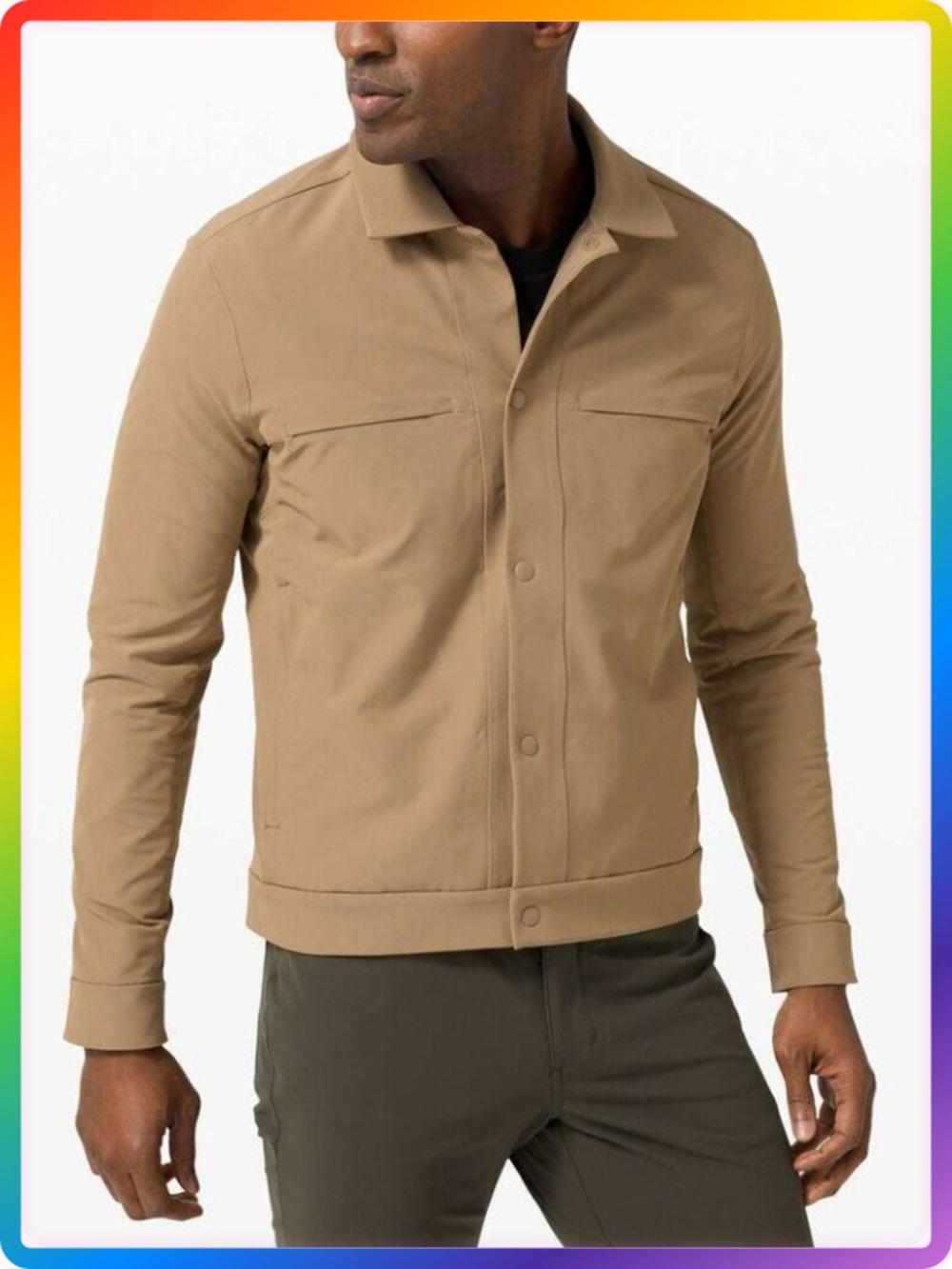 Lululemon City Excursion Jacket MENS XS Frontier Brown Mesh Bomber NWOT